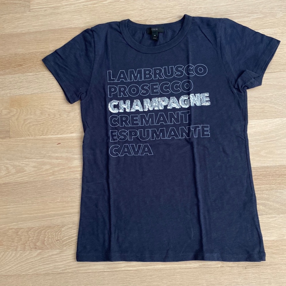 J Crew t-shirt w sequin detail
